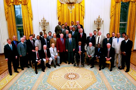 George W Bush Luncheon with Members of the Baseball Hall of Fame photo