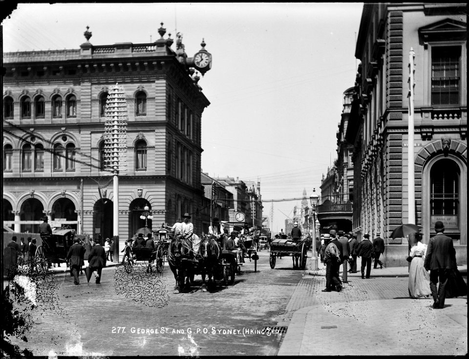 George Street and GPO, Sydney from The Powerhouse Museum Collection