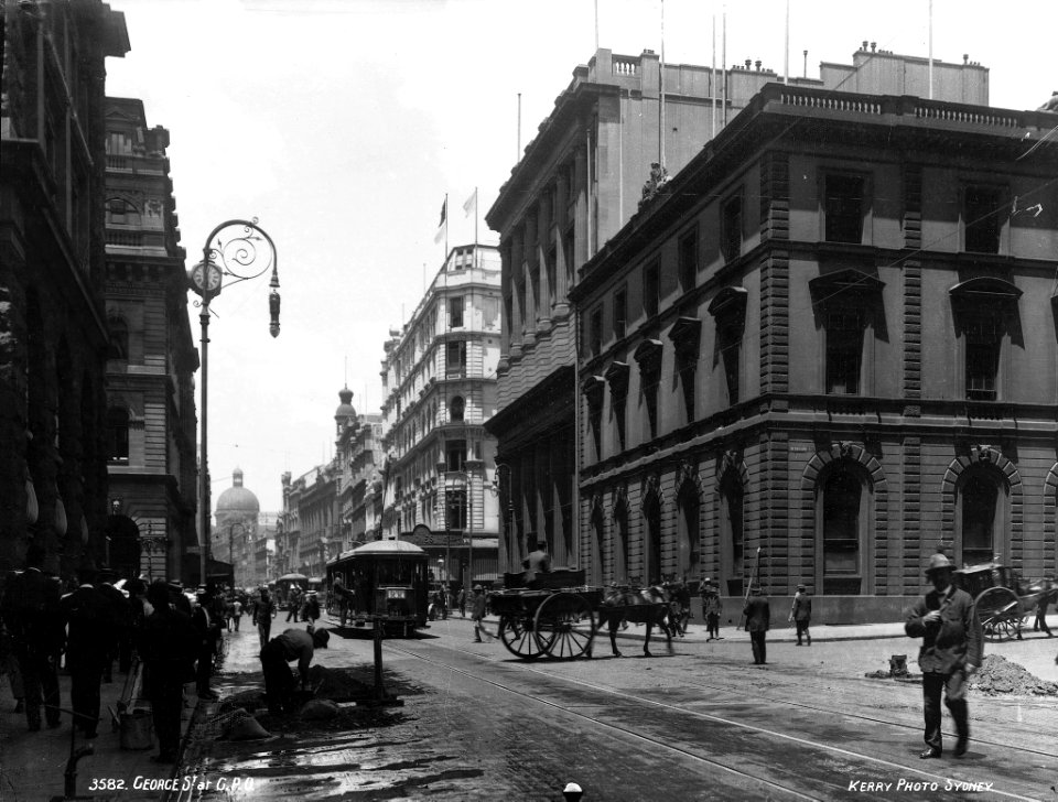 George Street at GPO, Sydney from The Powerhouse Museum Collection