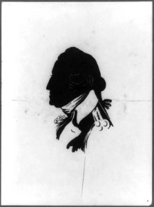 George Washington, head-and-shoulders portrait, facing left, in silhouette LCCN92515044