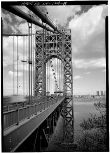 George Washington Bridge New York roadway and tower photo
