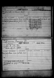 George Washington Kinner (1833-1919) American Civil War invalid record