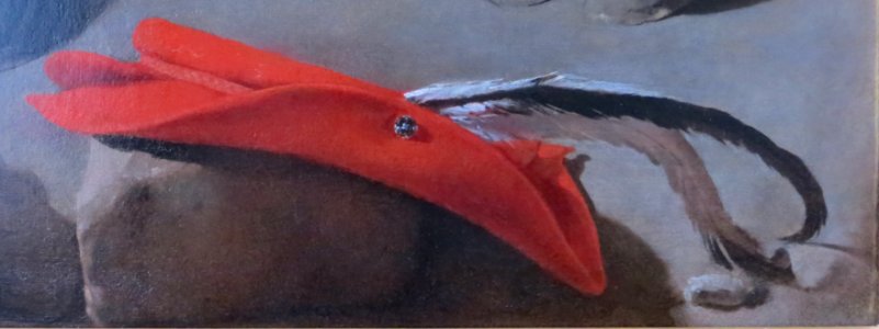 Georges de La Tour Le Vielleur detail du chapeau