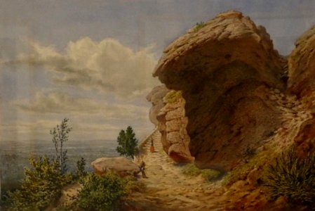 Georges Osterwald-Vue du rocher du Dabo