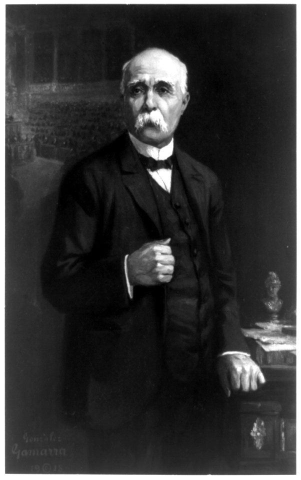 Georges Clemenceau, three-quarter length portrait, standing, facing slightly left LCCN89715086
