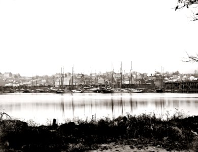 Georgetown waterfront in 1865 photo