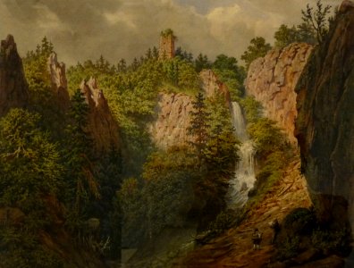 Georges Osterwald-Cascade et ruines du Nideck