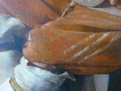 Georges de La Tour Le Vielleur detail des hauts-de-chausses