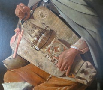 Georges de La Tour Le Vielleur détail de la vielle