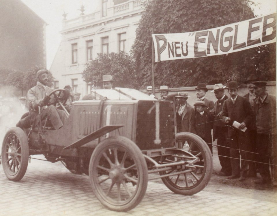 Georges Heath, vainqueur du Circuit des Ardennes en 1904 (sur Panhard)