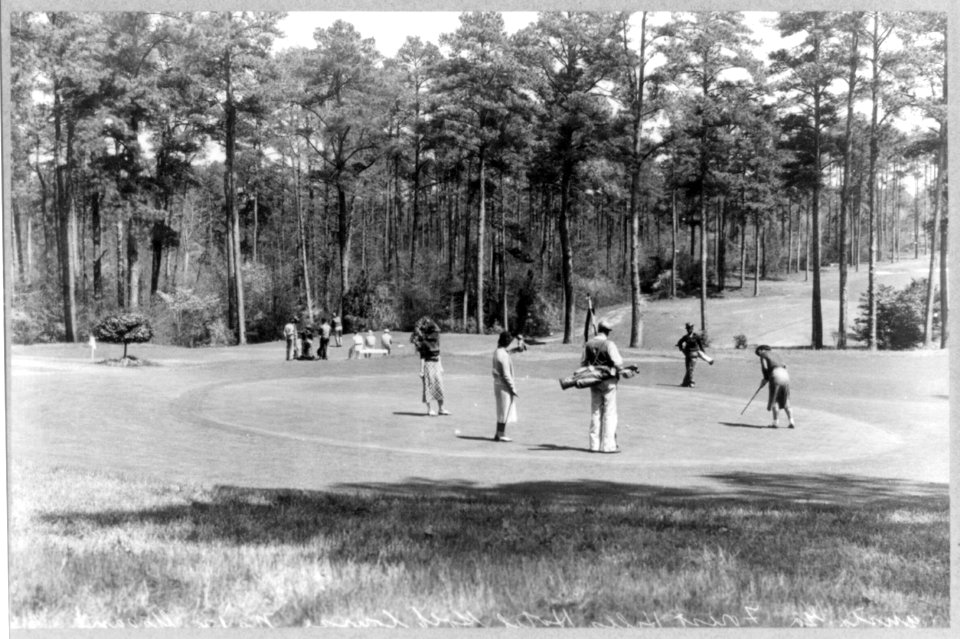 Georgia. Augusta. Golfing on the Forest Hill Hotel course, No. 12 LCCN2013646107