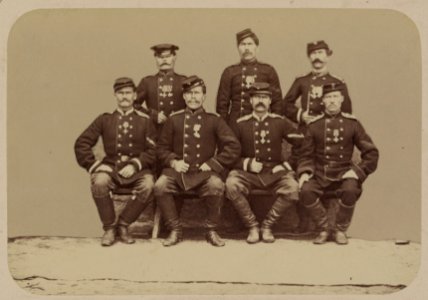 Georgievskie kavalery imieiushchie znaki otlichiia voennago ordena. Za dielo pod Ir-Dzharom 8-go Maia 1866 g. Bezsr. Uchaev, Butarev, Kochergin, 1-i Turk. Str. Batal. unt.-of. Arkhipov, 4-go LCCN2007678431
