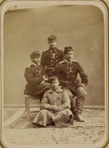 Georgievskie kavalery imieiushchie znaki otlichiia voennago ordena. Za dielo pod Kara-Tiube 27-go Maia 1868 g. 5-go Turk. Lin. Batal. riad. Dubskii, unt.-of. Zhukov, riad. Plotnikov, LCCN2007680329