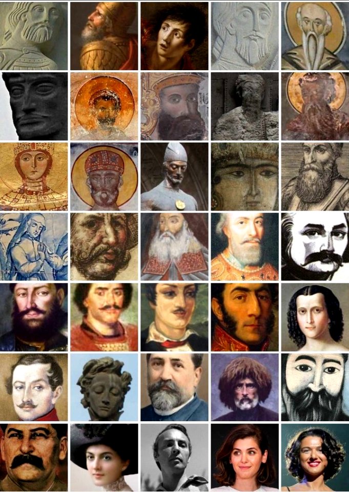 Georgians (montage of 35)