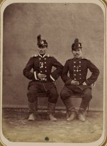 Georgievskie kavalery imieiushchie znaki otlichiia voennago ordena. Za vziatie gor. Khodzhenda 24-go Maia 1866 g. 7-go Turk. Lin. Bat. unt.-of. Shatskikh, riad. Baryshev LCCN2007678440