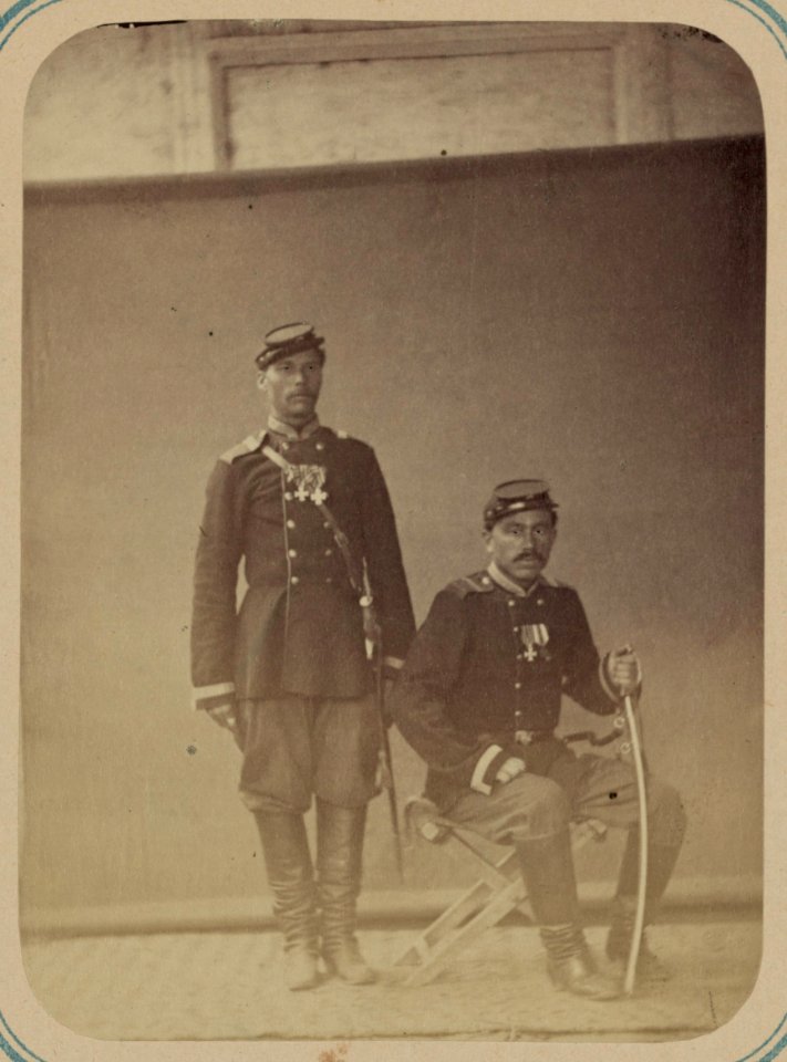 Georgievskie kavalery imieiushchie znaki otlichiia voennago ordena. Za vziatie ukr. Dizag (sic) 18 Okt. 1866 g. 1-i Turk. Art. Br. feierv. Nikulenko i Krestenko LCCN2007678496