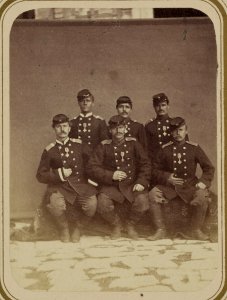 Georgievskie kavalery imieiushchie znaki otlichiia voennago ordena. Za vziatie ukr. Kitab 13-go Avgusta 1870 g. 9-go Turk. Lin. Batal. unt.-of. Koporushkin, riad. Popov, Podkovyrushkin, LCCN2007680310