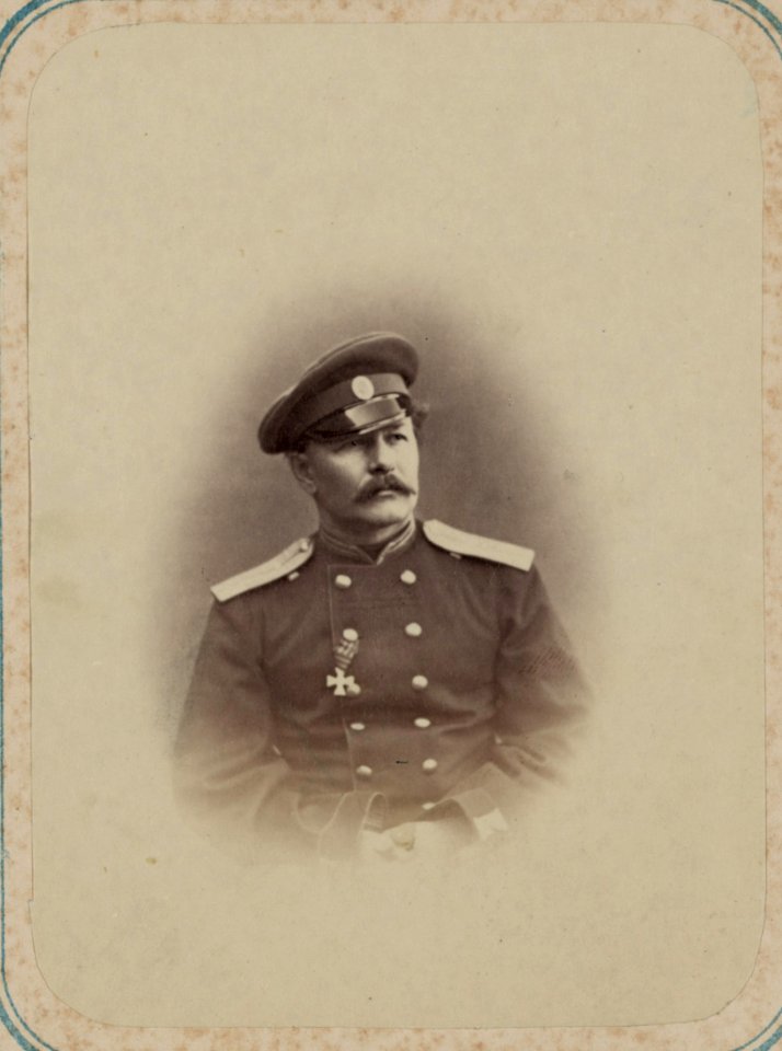 Georgievskie kavalery imieiushchie znaki otlichiia voennago ordena. Za dielo pod Murza-Rabatom 5 Apr. 1865 g. Sht.-Kap. A. E. Efremov LCCN2007678404