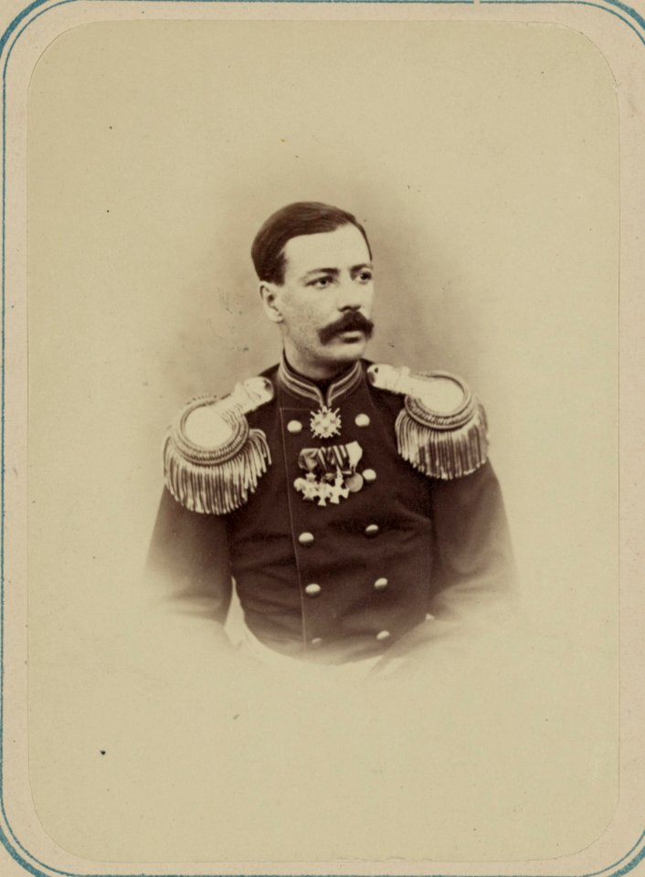 Georgievskie kavalery imieiushchie znaki otlichiia voennago ordena. Za dielo pri Chopan-Atinskikh vysotakh 1-go Maia 1868. Podpolk. Ar. Kav. I. F. Guius LCCN2007680276