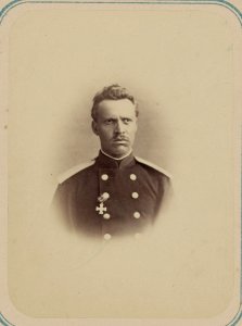 Georgievskie kavalery imieiushchie znaki otlichiia voennago ordena. Za dielo pri Chopan-Atinskikh vysotakh 1-go Maia 1868. Praporshch. A. F. Bielov LCCN2007680282