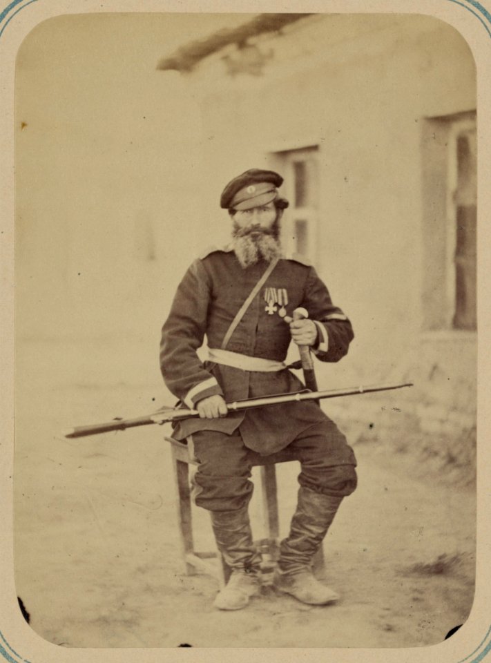 Georgievskie kavalery imieiushchie znaki otlichiia voennago ordena. Za vziatie ukr. Iany-Kurgan 5-go Iiunia 1867 goda. Ural'sk. Kaz. V. ur. Vogolazov LCCN2007678490