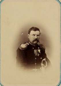 Georgievskie kavalery imieiushchie znaki otlichiia voennago ordena. Za vziatie ukr. Ura-Tiube 2-go Oktiabria 1866 g. Praporshch. V. S. Galushkin LCCN2007678459