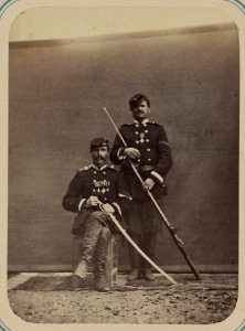 Georgievskie kavalery imieiushchie znaki otlichiia voennago ordena. Za vziatie ukriepleniia Ura-Tiube 2-go Oktiabria 1866 g. 5-go Turk. Lin. Batal. fel'df. Abyshmov i unt.-of. Ul'ianov LCCN2007678464