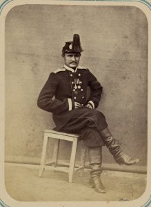 Georgievskie kavalery imieiushchie znaki otlichiia voennago ordena. Za vziatie ukriepleniia Ura-Tiube 2-go Oktiabria 1866 g. 6-go Turk. Lin. Batal. unt.-of. Ivanov LCCN2007678466