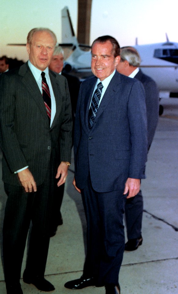 Gerald Ford and Richard Nixon