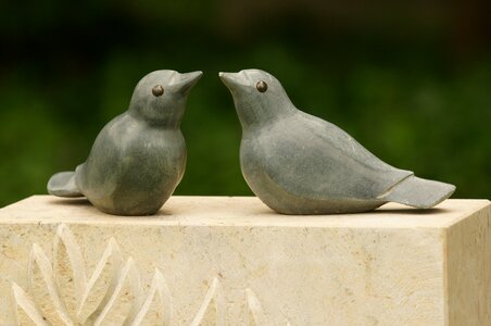 Figure stone garden decoration photo