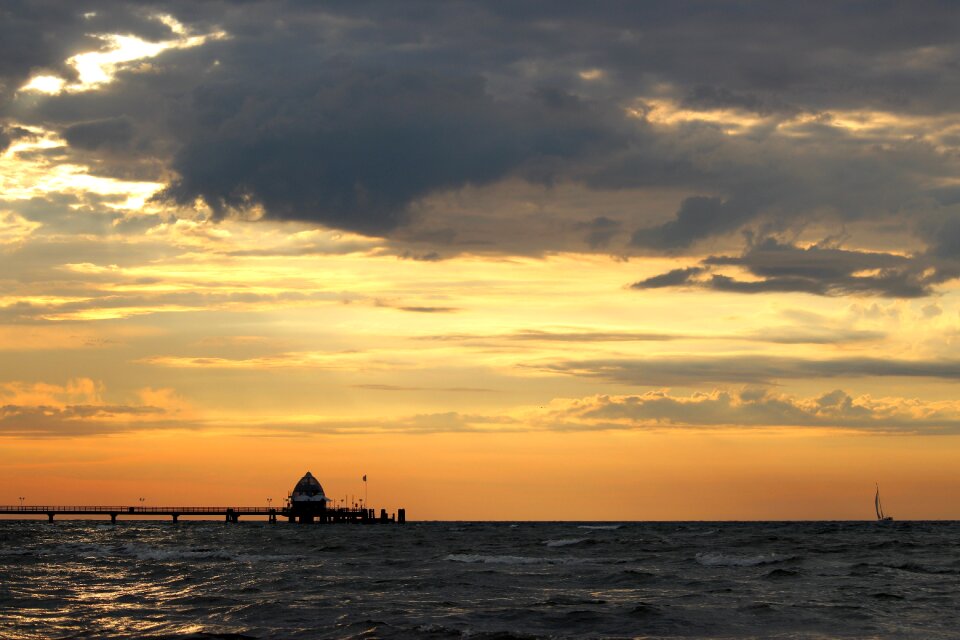 Sea sunrise northern germany