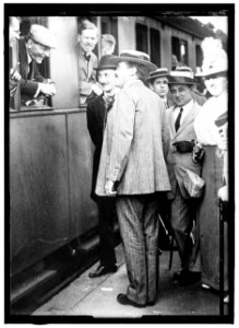 GERARD, JAMES WATSON. AMB. E. & P. TO GERMANY, 1913-1917. AT BERLIN RY. STATION LCCN2016866383