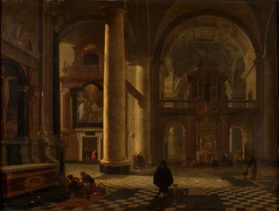 Gerard Houckgeest - Interior of a Catholic Church - KMSsp426 - Statens Museum for Kunst