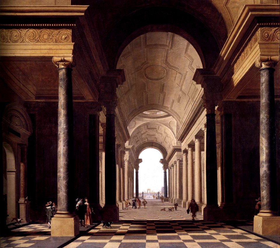 Gerard Houckgeest - View through an Arcade - WGA11754