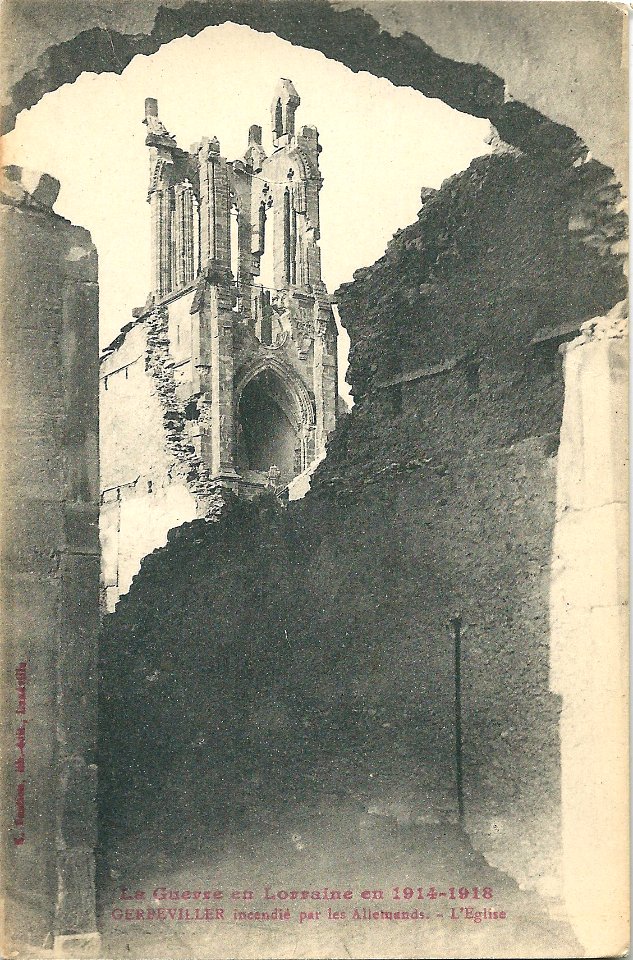 Gerbéviller-54-ravagé-1916