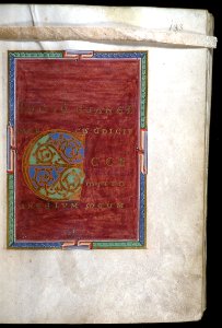 German - Leaf from Gospels - Walters W768R - Open Obverse