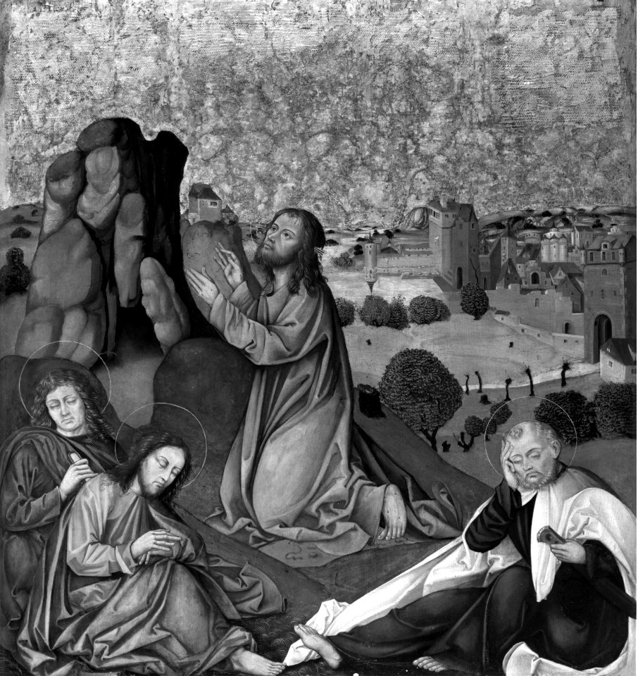 German - Altarpiece with the Passion of Christ - Christ in Garden - Walters 37674