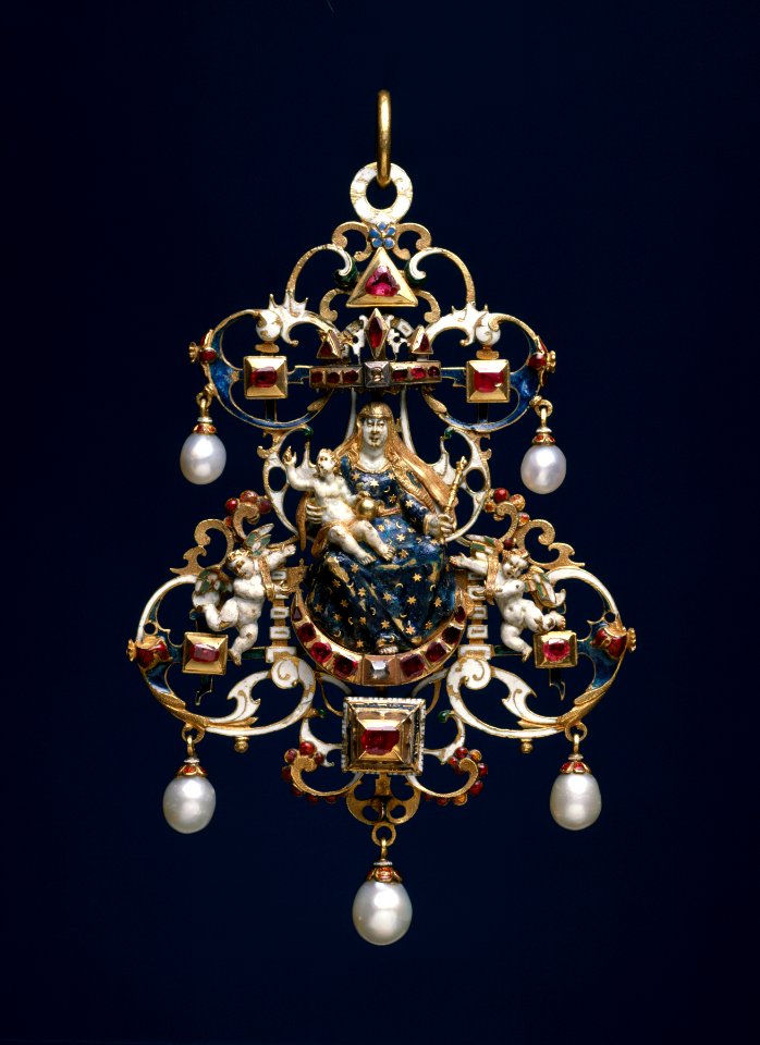 German - Pendant with the Virgin and Child Enthroned - Walters 44263