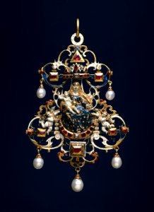 German - Pendant with the Virgin and Child Enthroned - Walters 44263