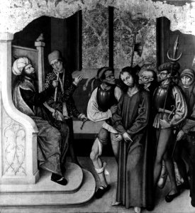 German - Altarpiece with the Passion of Christ - Christ before High Priest - Walters 37669