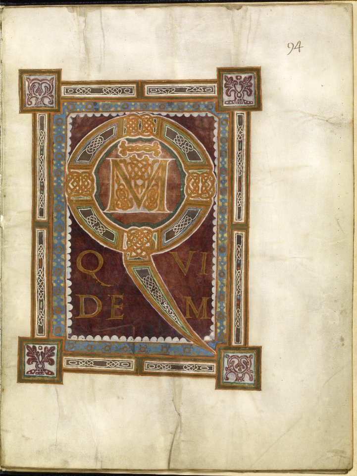 German - Decorated Initial Q - Walters W7512R - Full Page