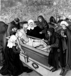 German - Altarpiece with the Passion of Christ - Entombment - Walters 37664