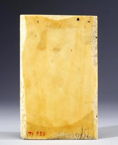 German - Diptych Leaf with the Crucifixion, and the Martyrdom of Saint Thomas Becket - Walters 71250 - Back