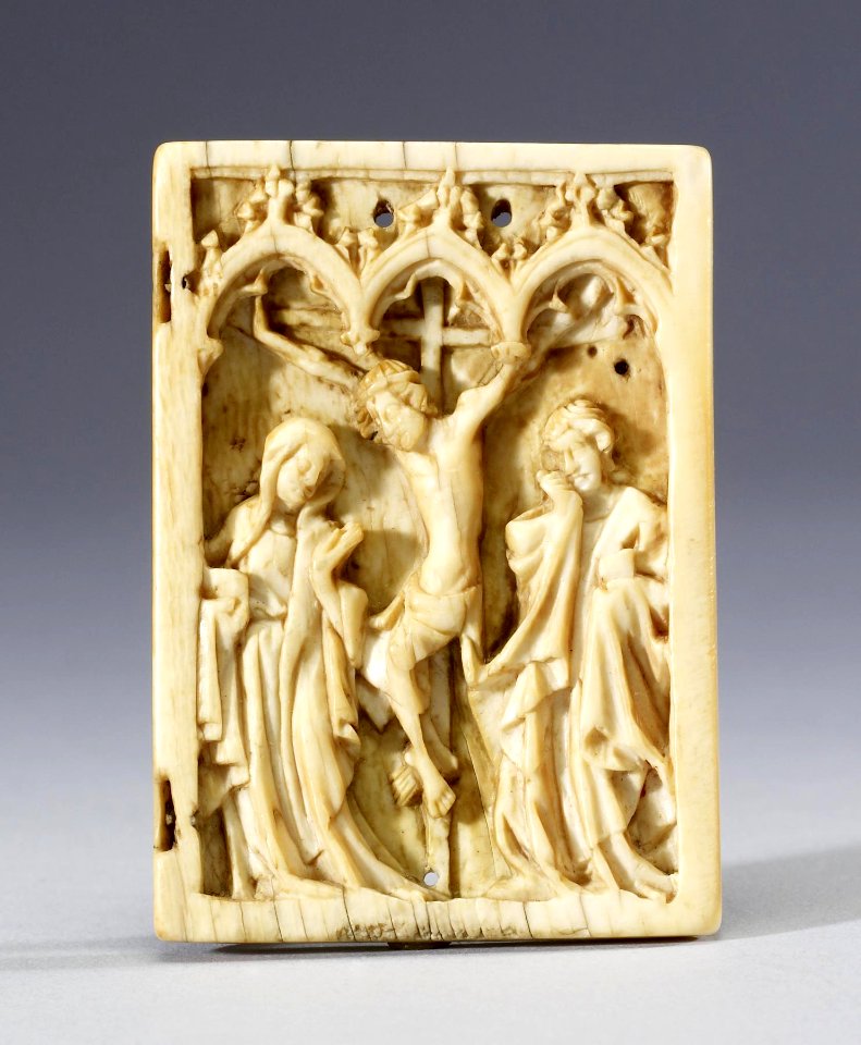 German - Diptych Leaf with the Crucifixion - Walters 71183
