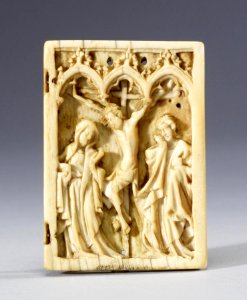German - Diptych Leaf with the Crucifixion - Walters 71183