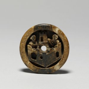 German - Game Piece with Figures in a Castle - Walters 71221