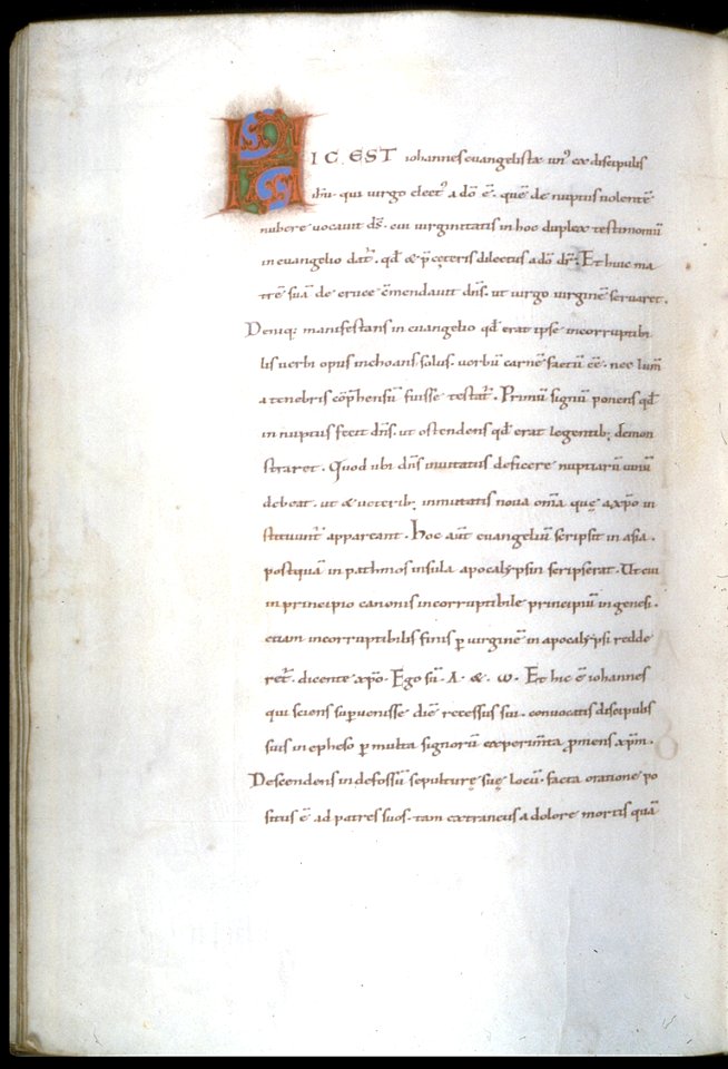 German - Leaf from Gospels - Walters W7159V - Open Reverse