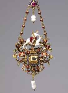 German - Pendant with a Personification of Fortitude - Walters 44622