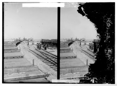 German Baghdad Railway, 190 . Landing place at Tripoli built especially for Germans LOC matpc.04676