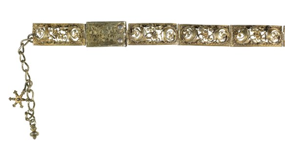 German - Women's Girdle with Hexagram Pendant - Walters 571866 - Detail A